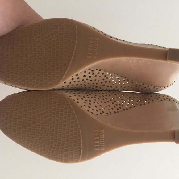 Stuart Weitzman Peep Toe Wedge Heels - Picture 5 of 7
